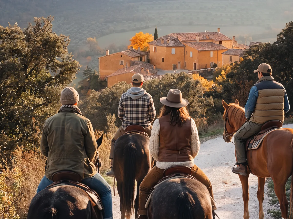 Balade à cheval en Ardèche, autour de Saint-Maurice-d'Ibie